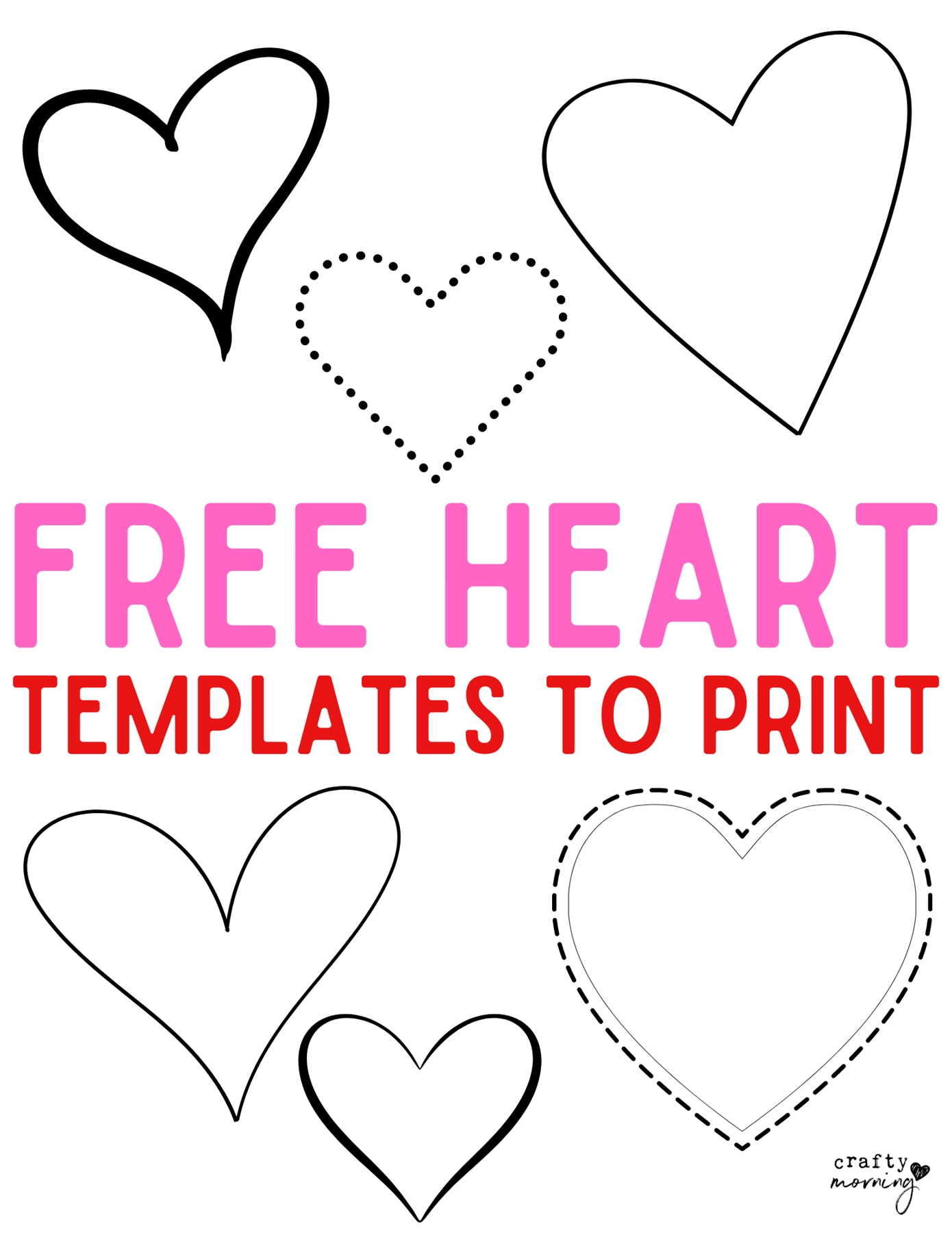 Printable Heart Template Free