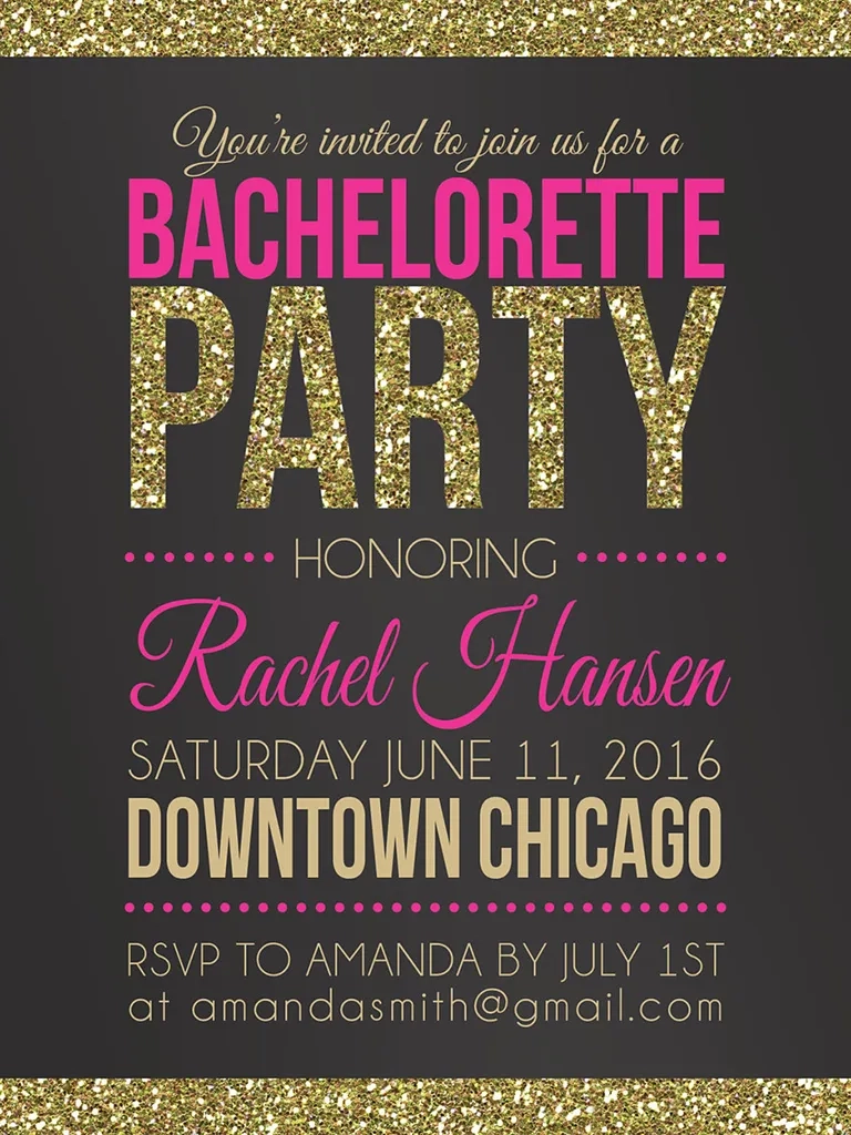 14 Printable Bachelorette Party Invitation Templates 14 Printable Bachelorette Party Invitation Templates