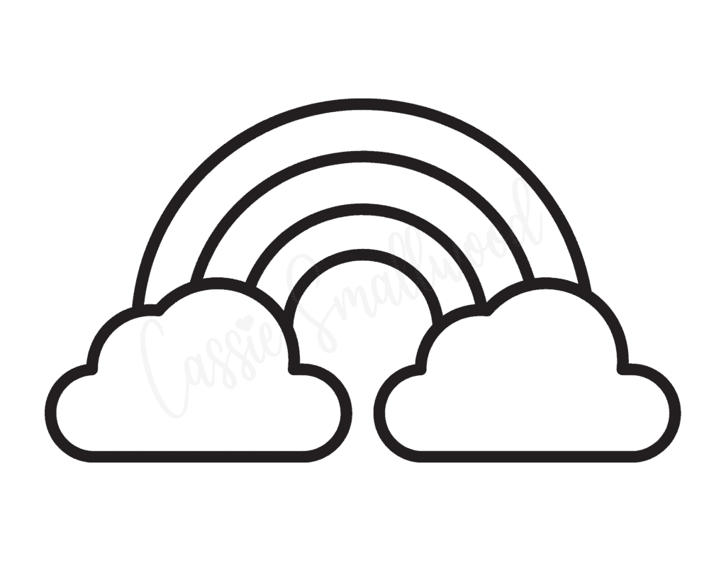 Free Printable Rainbow Template