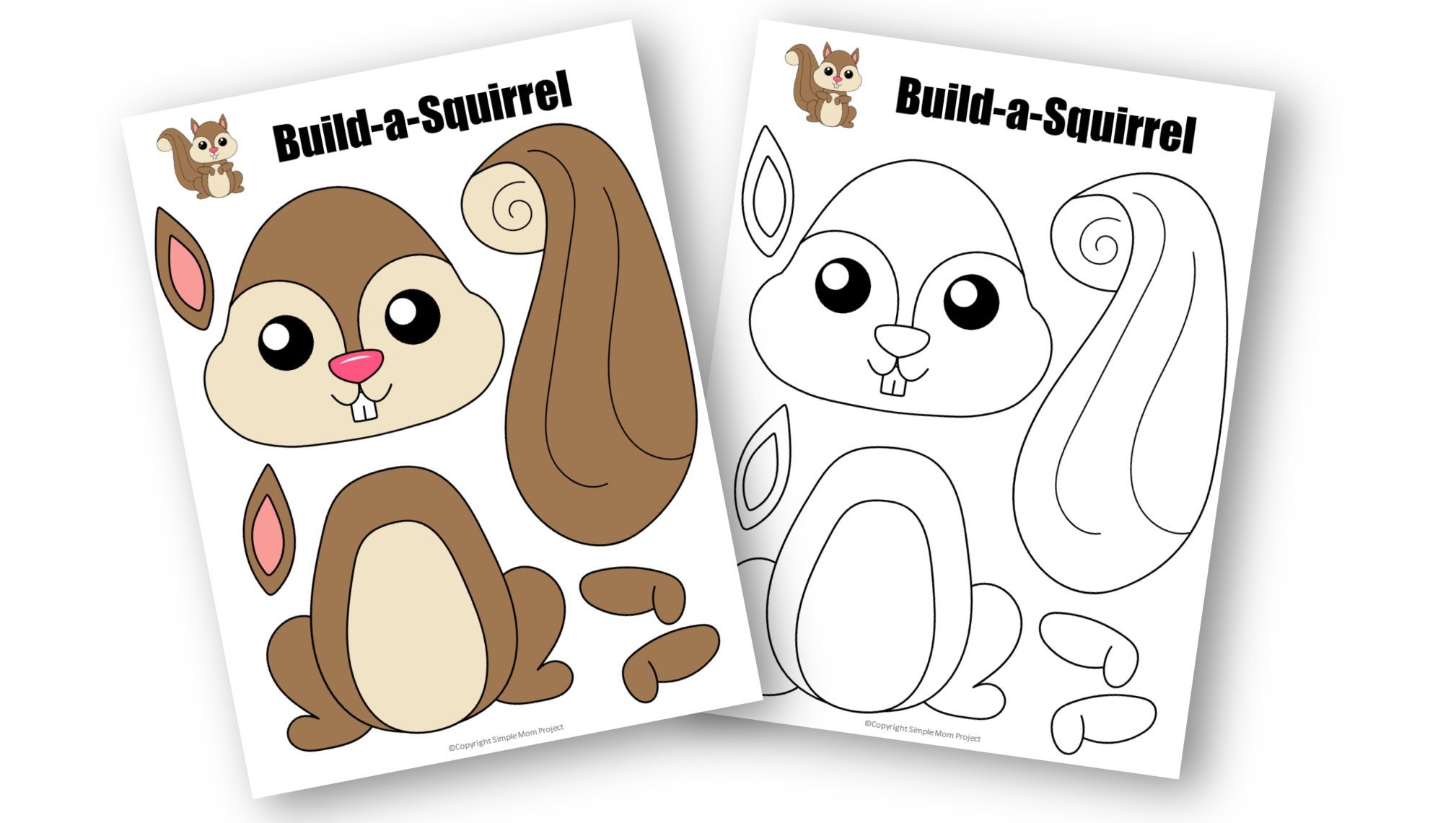 Free Printable Squirrel Template