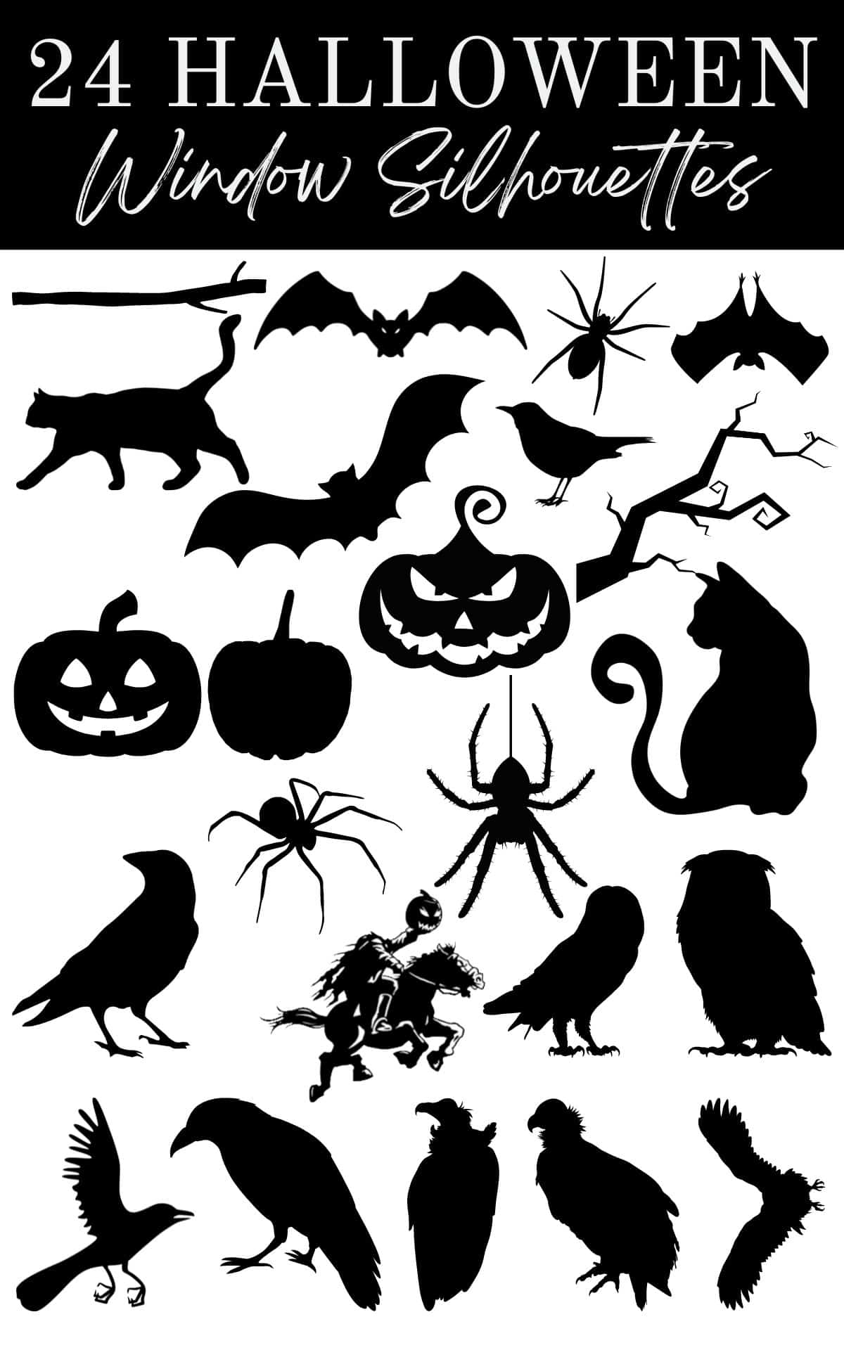 Free Printable Halloween Silhouette Templates