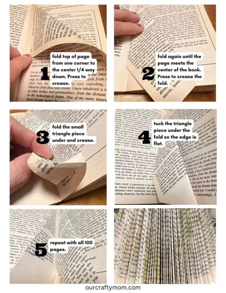Printable Book Folding Template