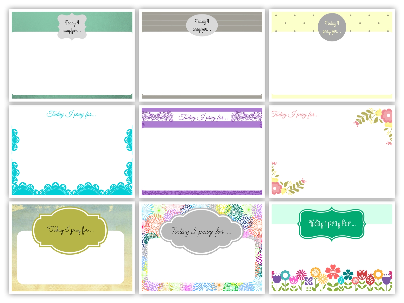 Free Printable Prayer Cards Template