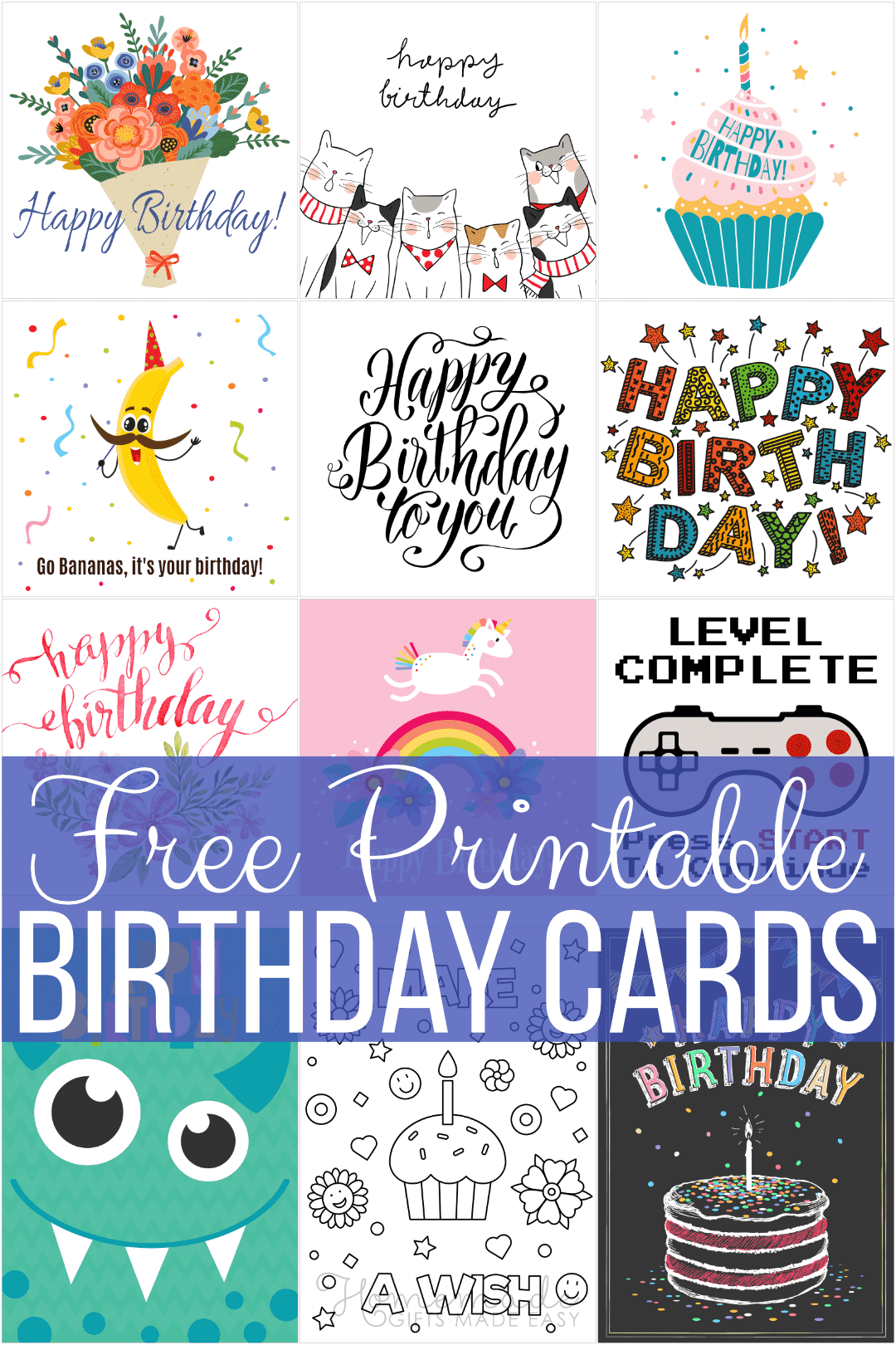 Free Printable Photo Birthday Card Template