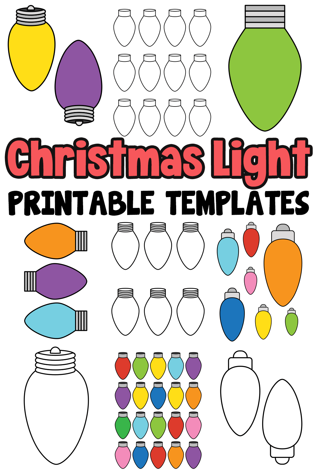Free Printable Christmas Light Templates Easy Peasy And Fun