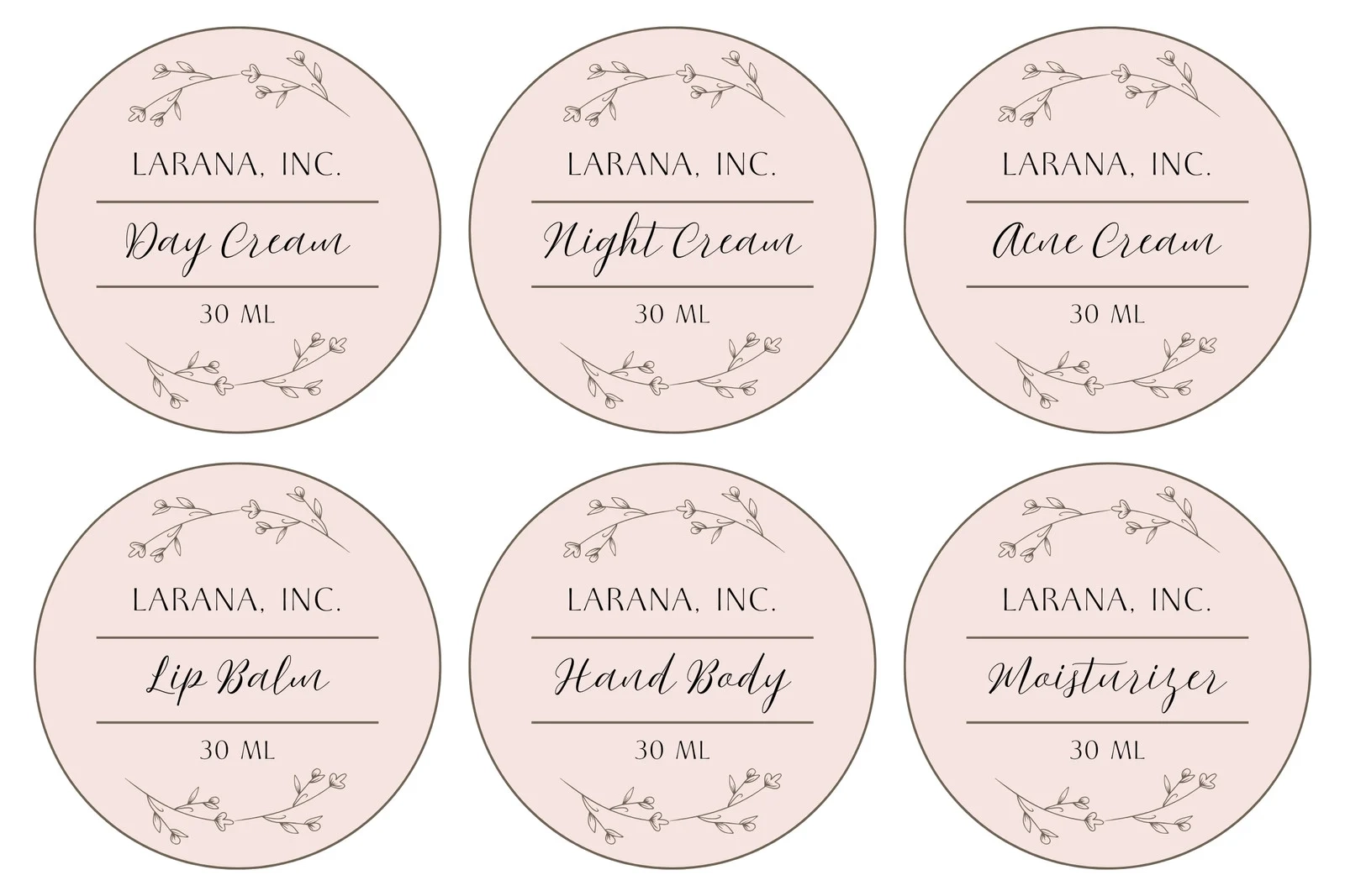 Free Printable Lip Gloss Label Template