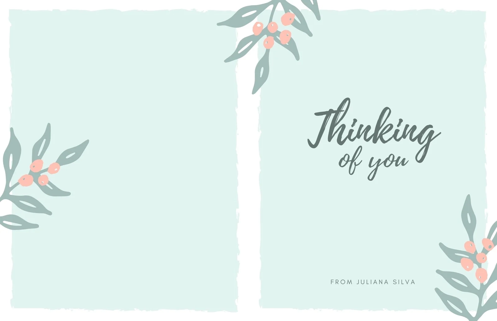 Free Printable Customizable Folded Note Card Templates Canva
