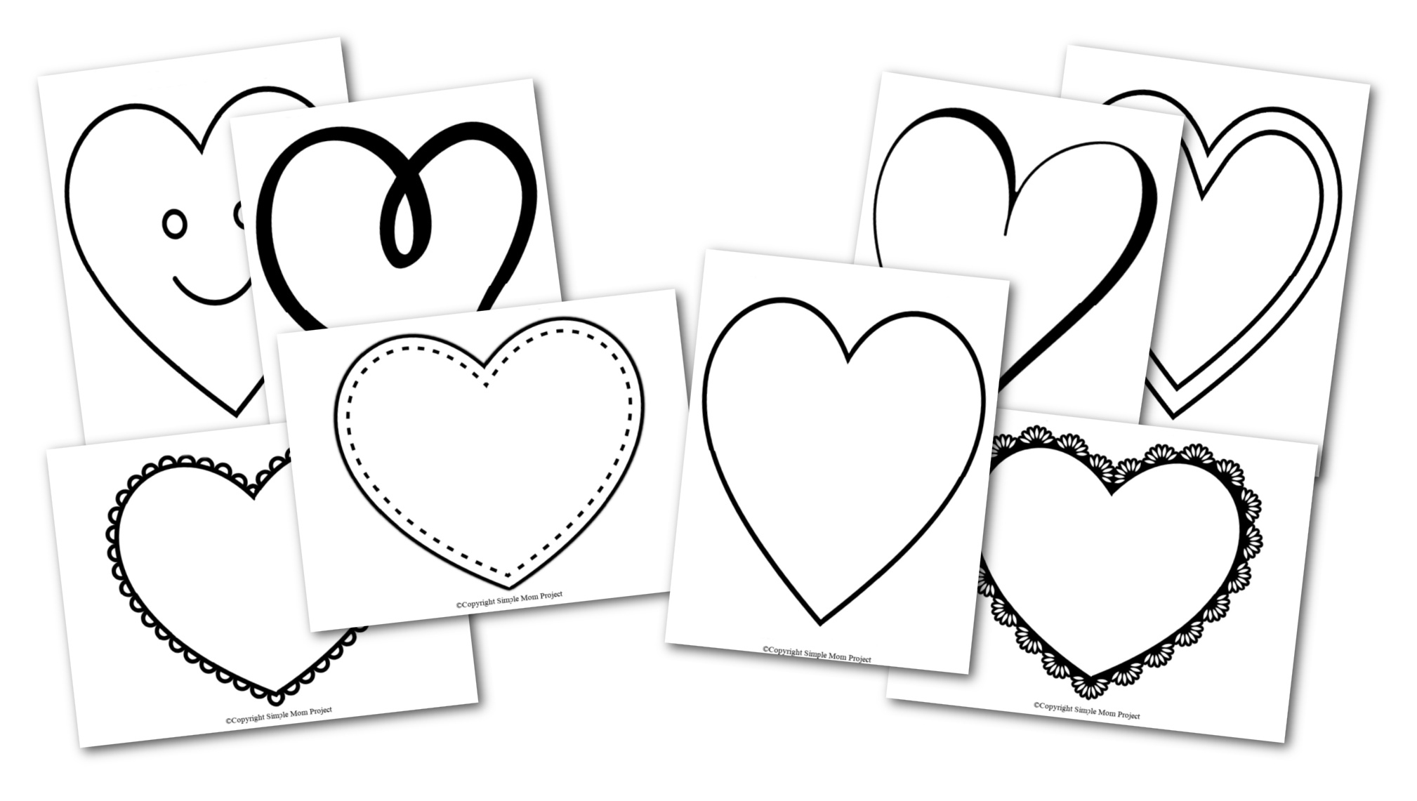 Free Printable Heart Template Large