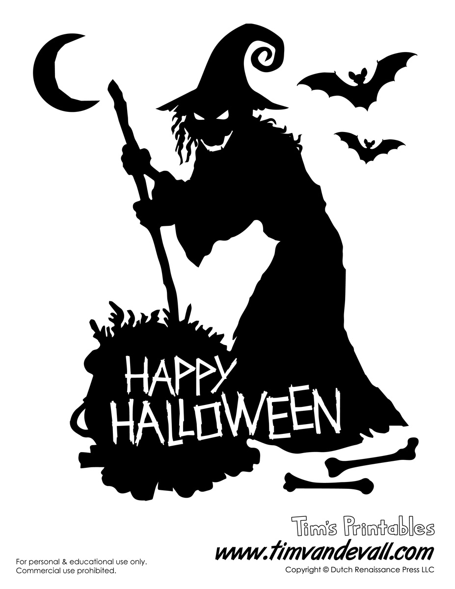 Free Printable Halloween Silhouette Templates
