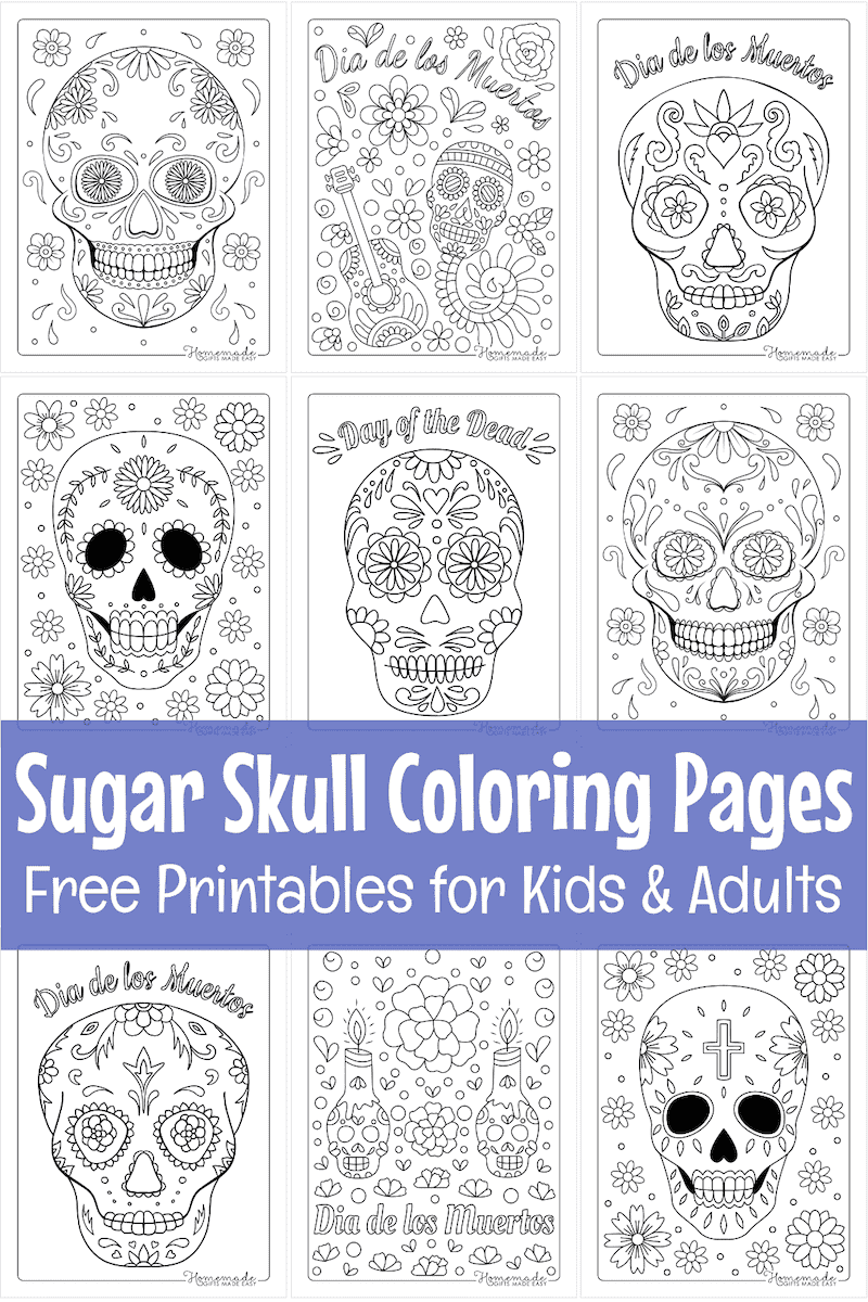 Sugar Skull Template Printable Free
