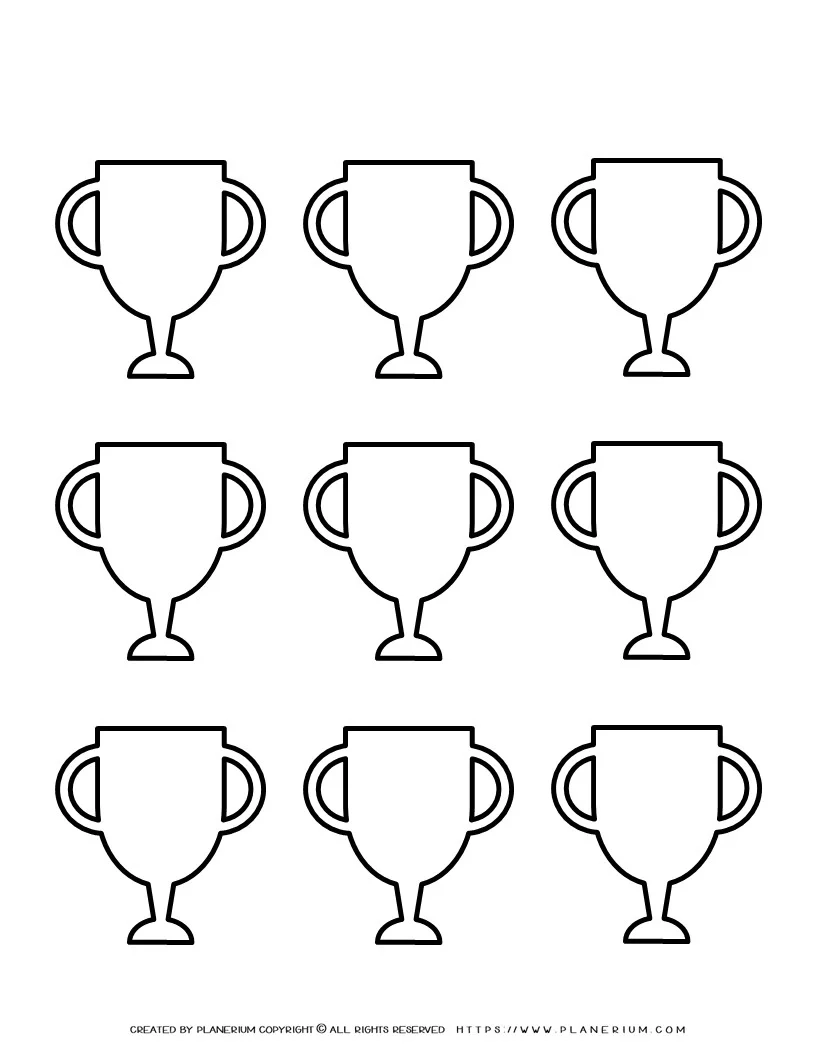 Free Printable Trophy Template