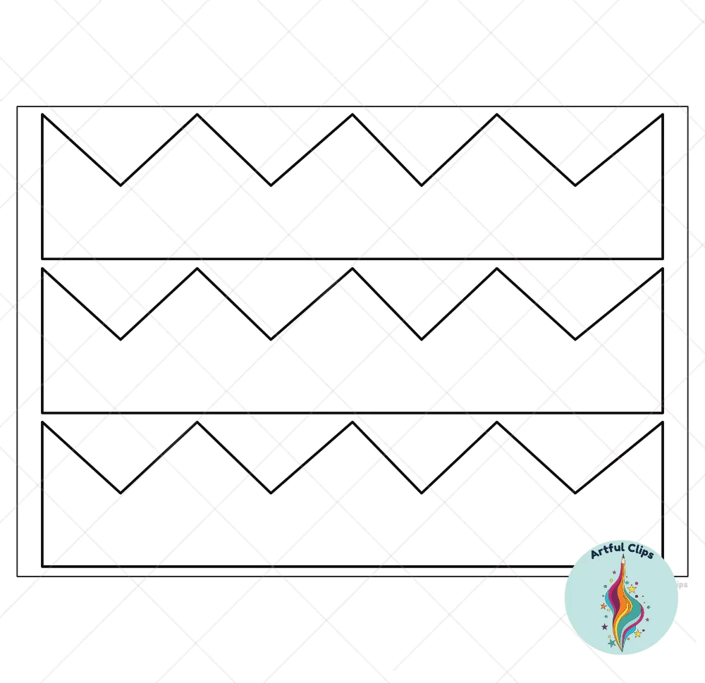 Paper Crown Template Set For Kindergarten Crafts Free