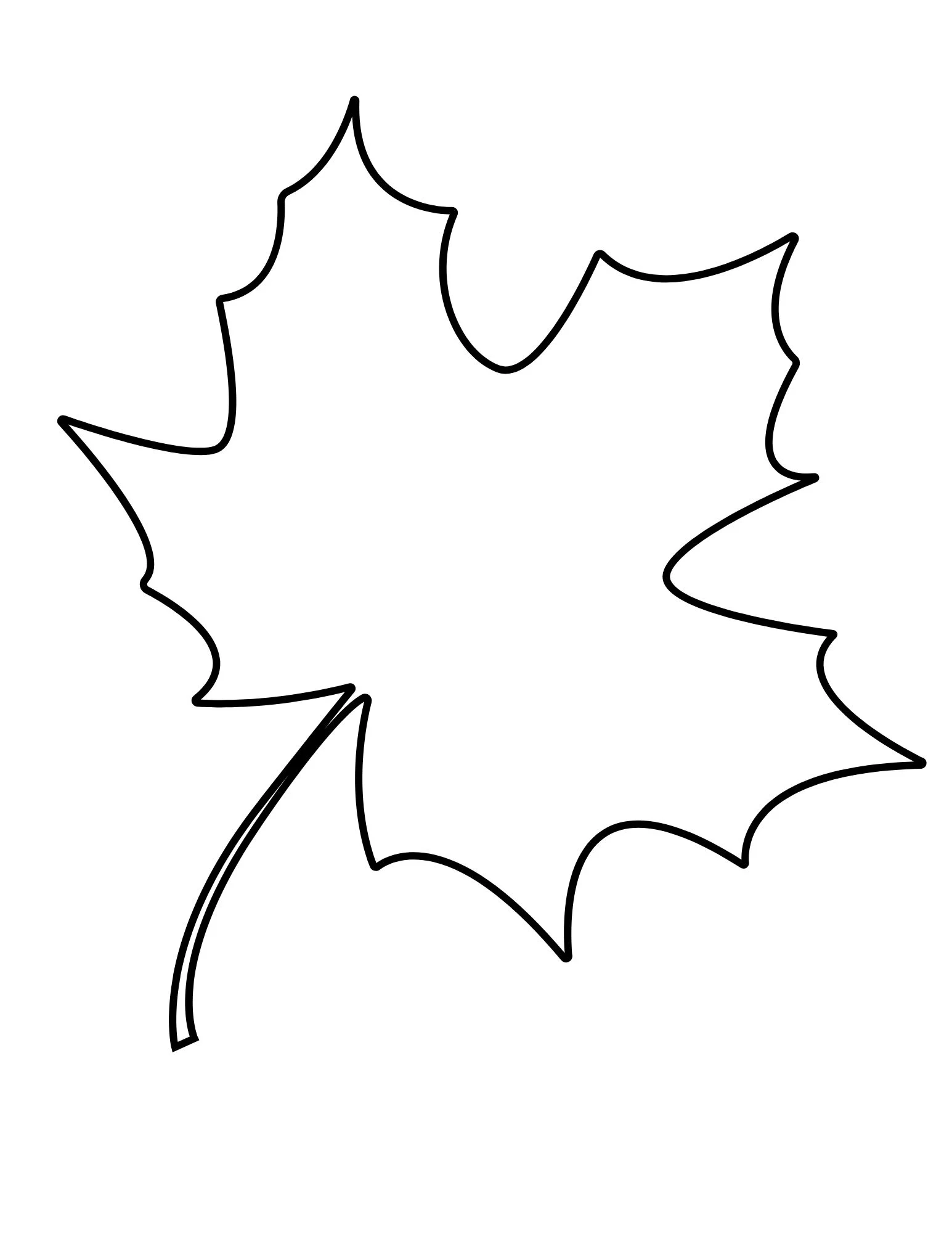Free Printable Fall Leaf Template