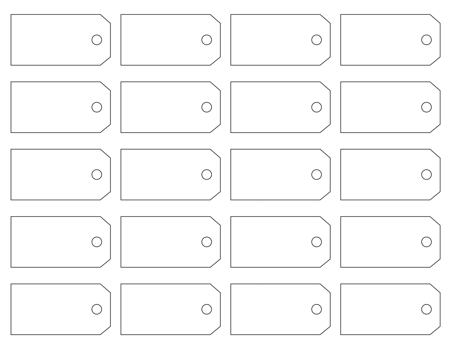 Free Printable Tags Templates