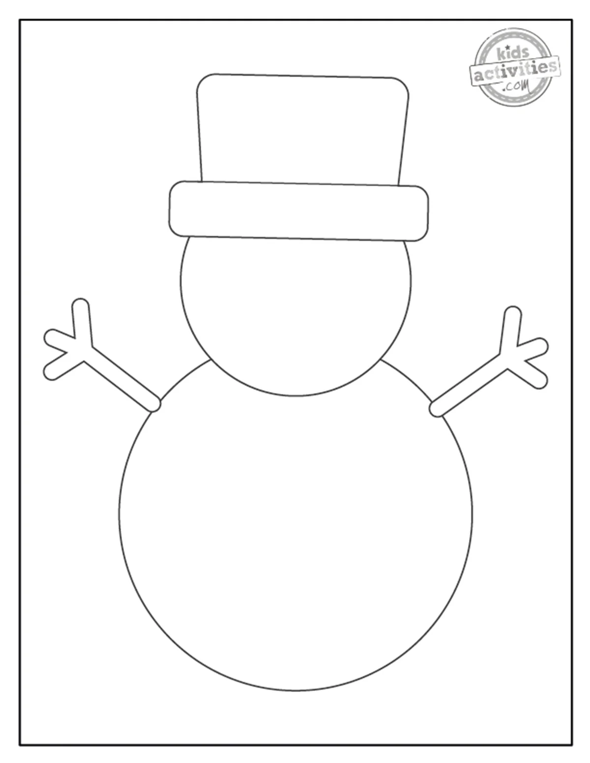 Free Snowman Template Printable